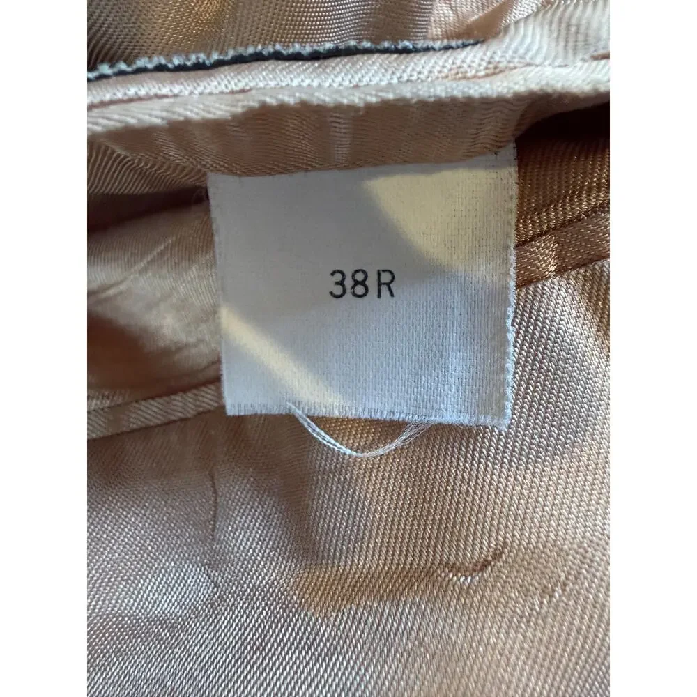 Robert Stock Men's Tan Brushed Sport Coat Jacket Blazer Size 38R Collegiate Work